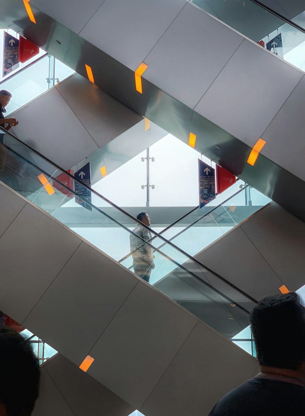 man standing inside the building