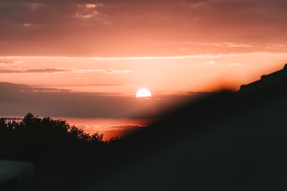 Sonnenuntergang in den Bergen