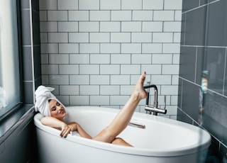 woman in bathtub