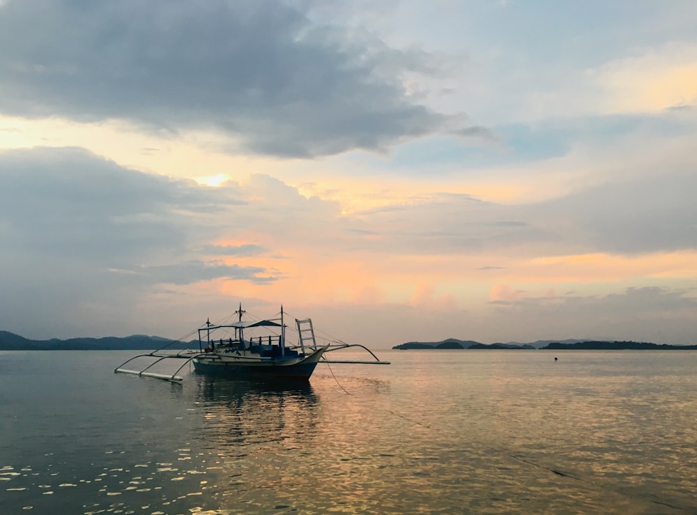 boat floating on water