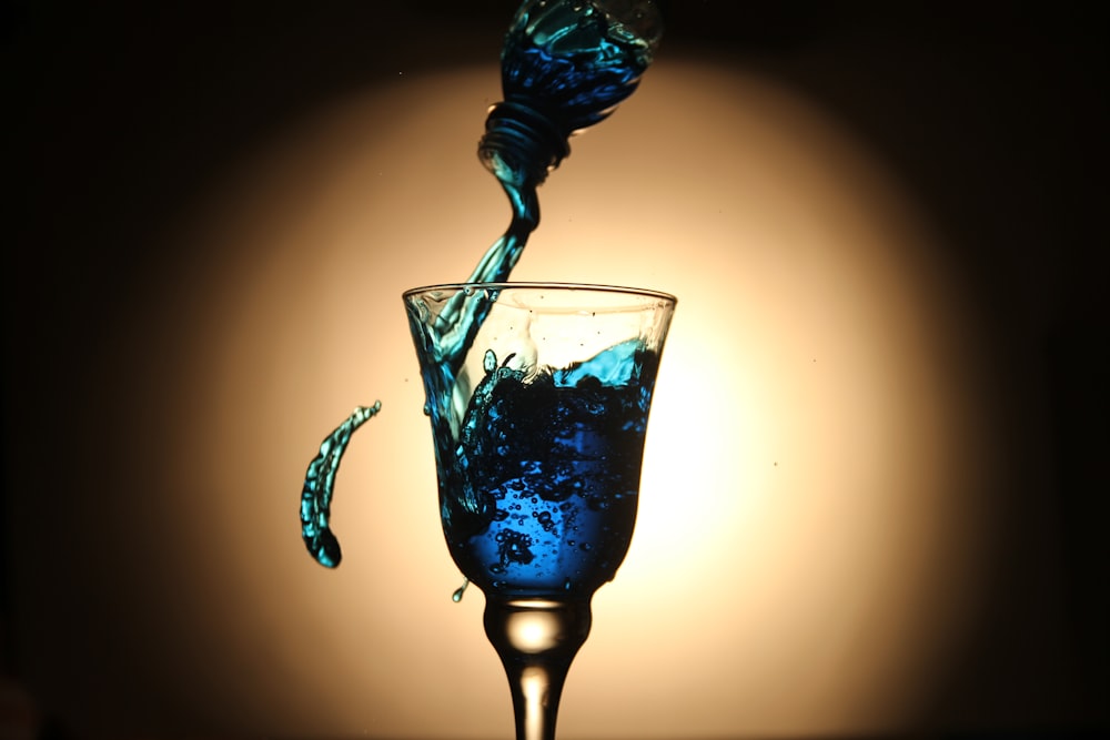 blue beverage