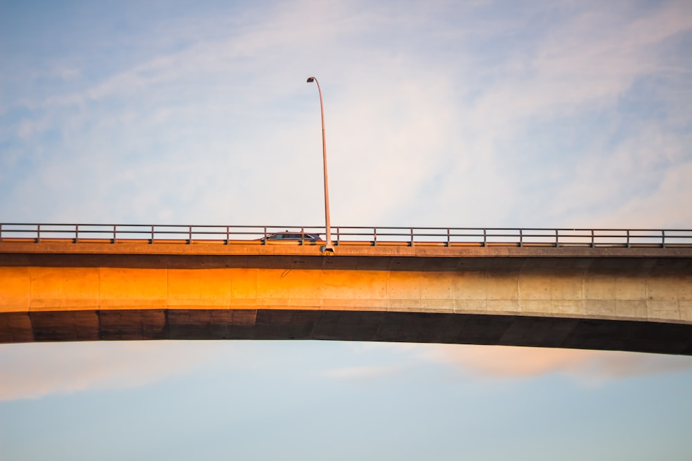 car on bridge