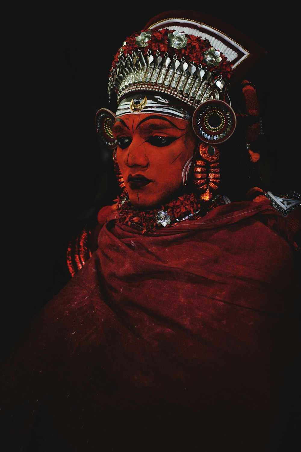 woman wearing masquerade mask