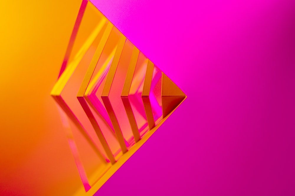 purple and yellow triangle wallpaper