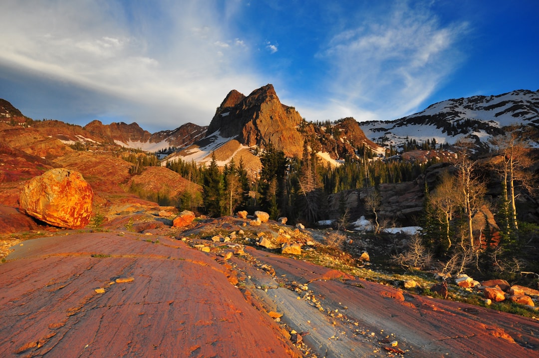 landscape photography of mountains