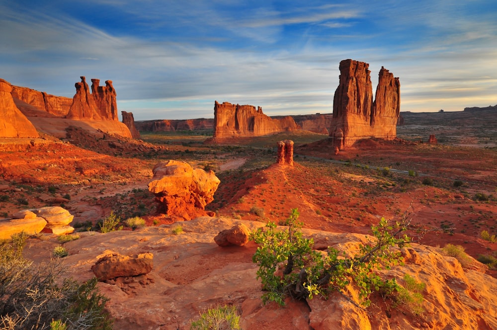 rock formation during daytime