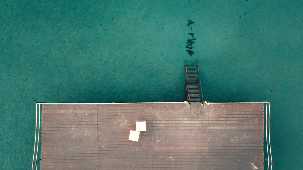 brown wooden dock