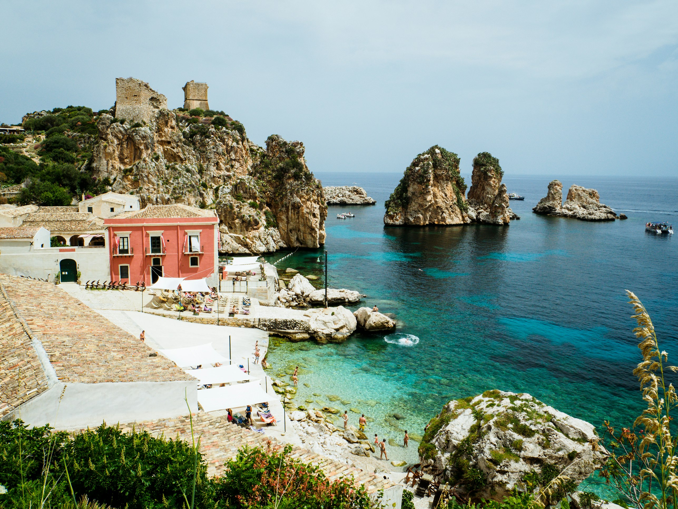 Sicilya'nın turistik otellerindne biri.
