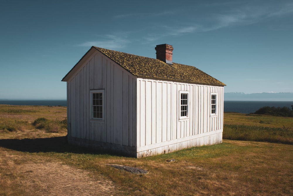 white wooden house