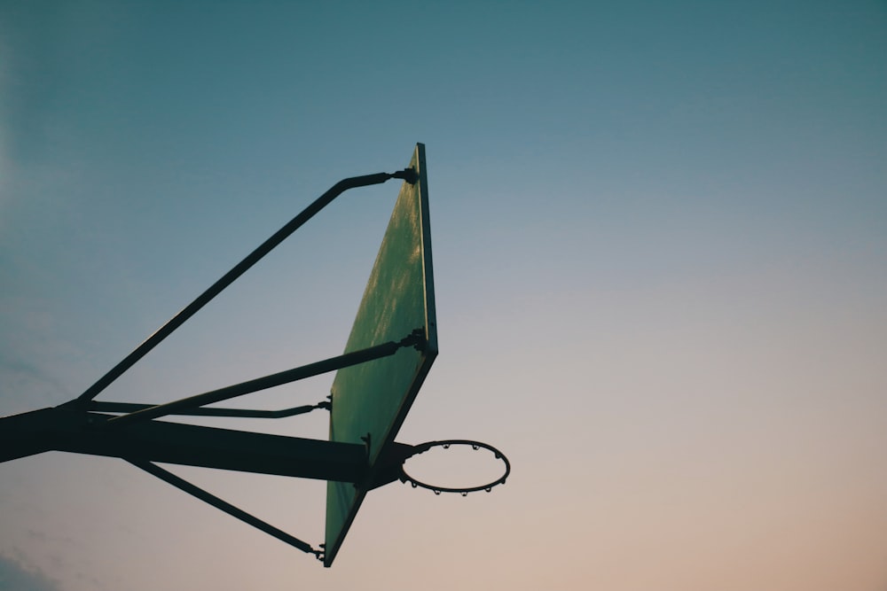 green basketball hoop