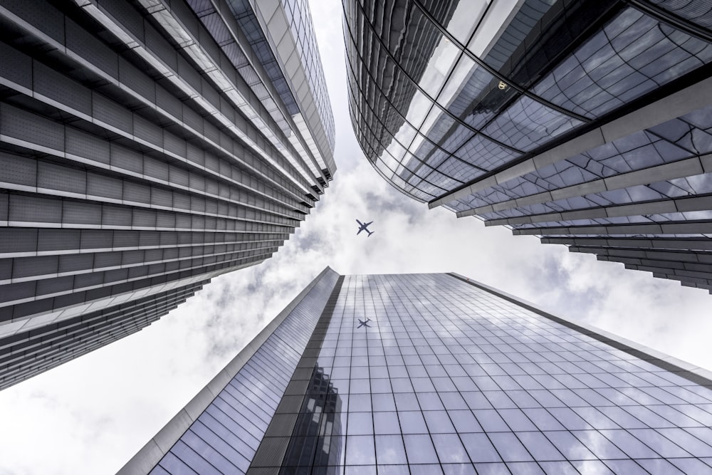 low angle view photography of high rise buildings