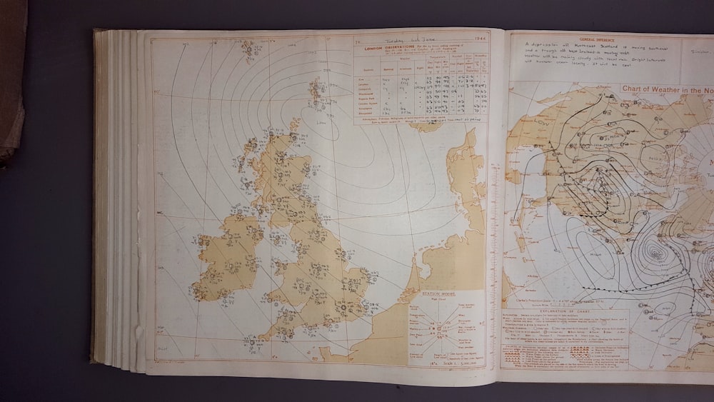 political map book page