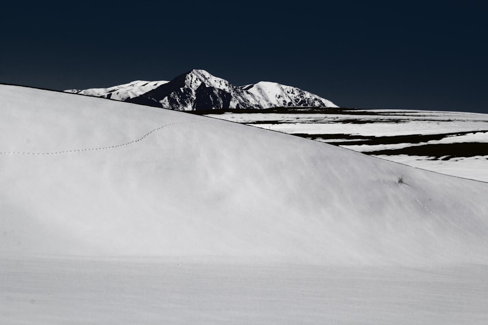 icy mountain slope scenery