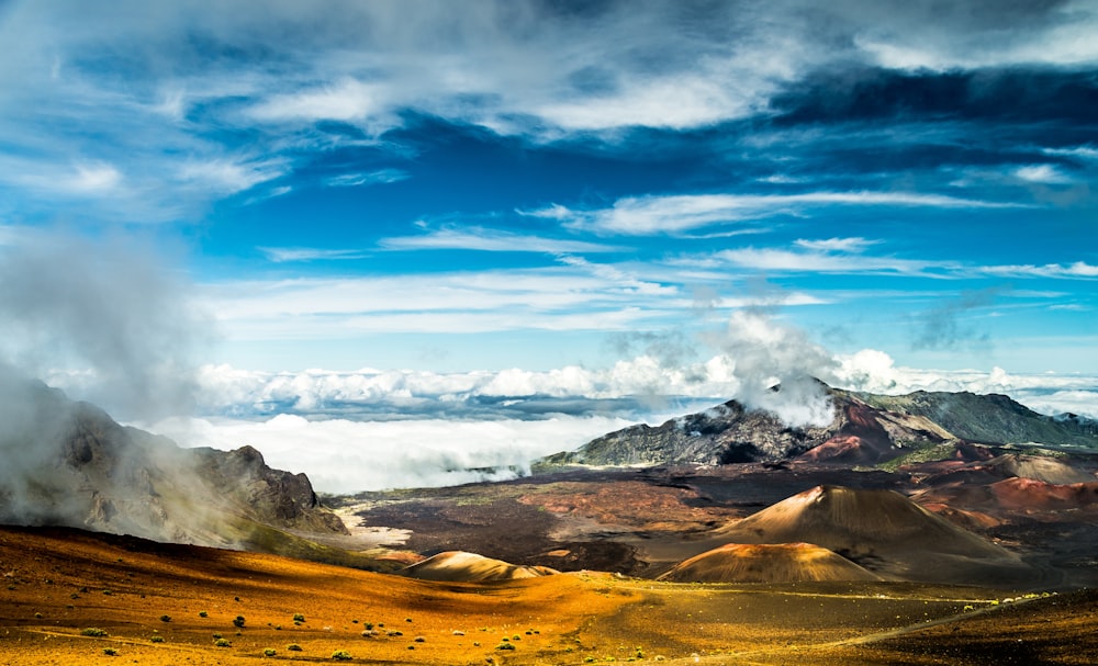 brown mountains