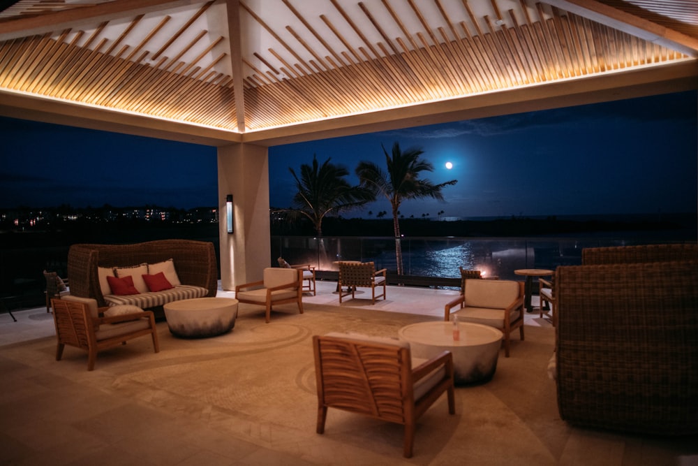 chairs near pool