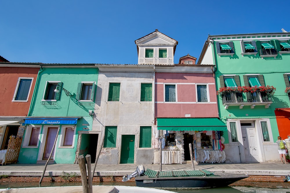 multicolored painted houses
