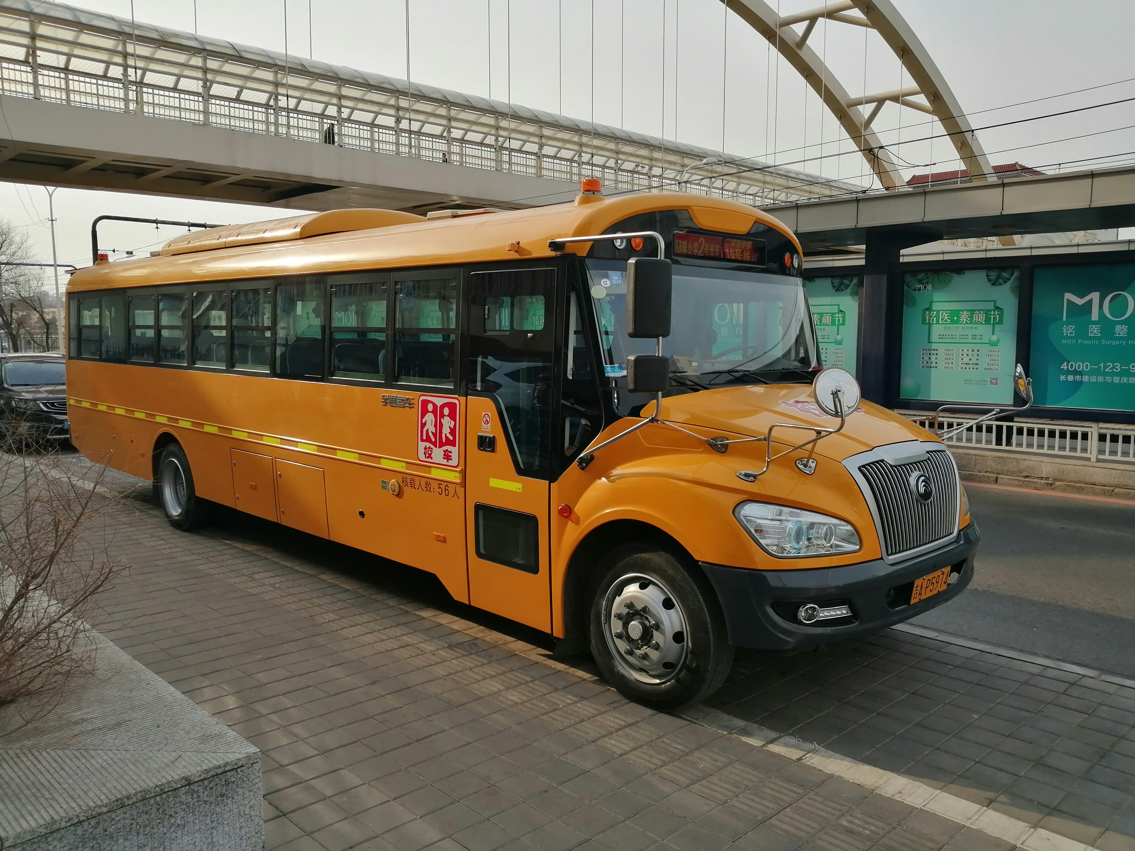 orange and black bus on asphalt road