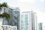 high-rise building under white sky