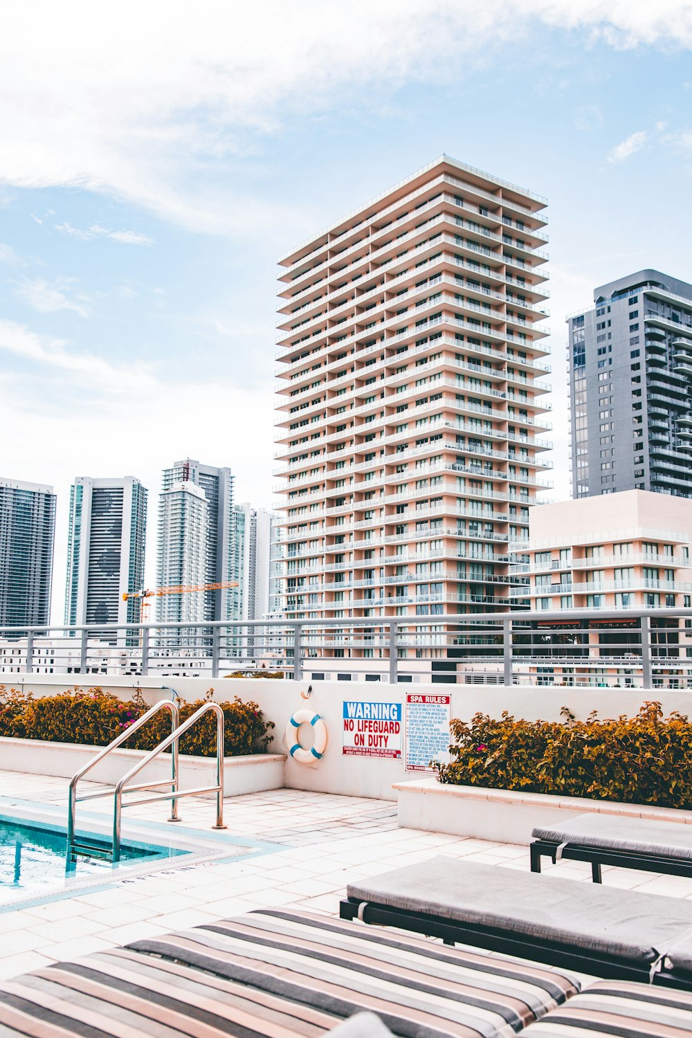 architectural photography of white and beige building