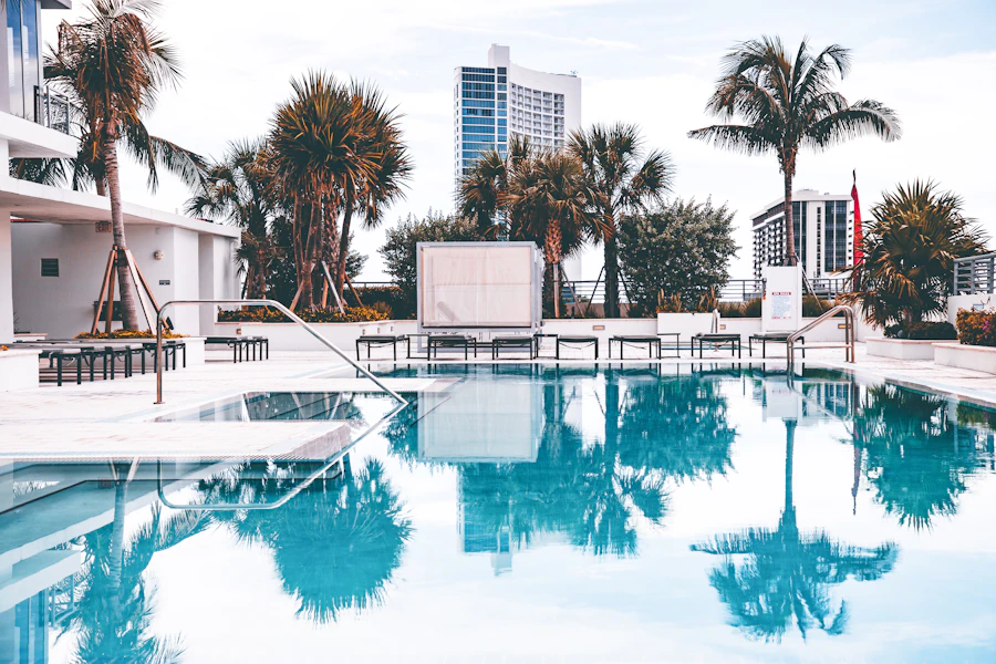 Miami condo pool