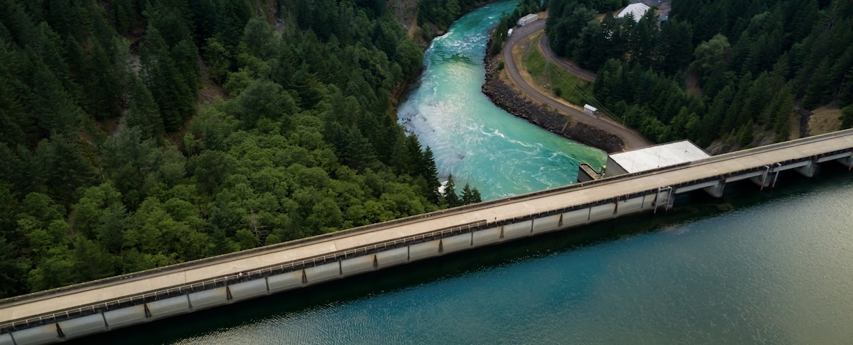 body of water near bridge