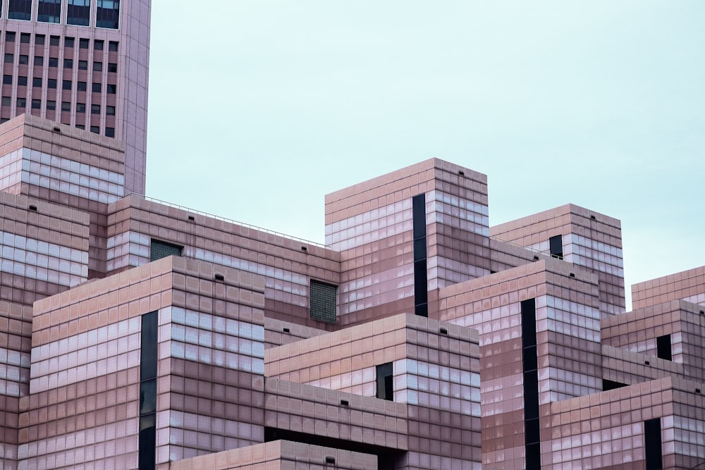 brown high-rise buildings