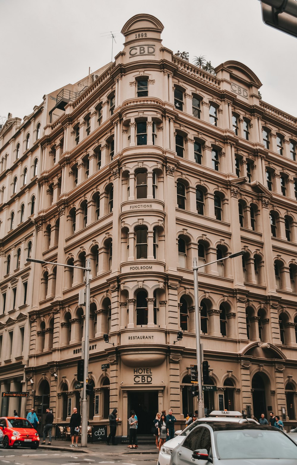 brown painted building