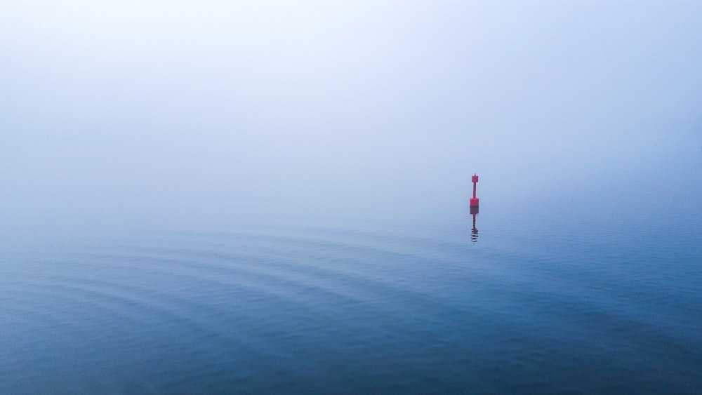 red buoy on body of water during daytime