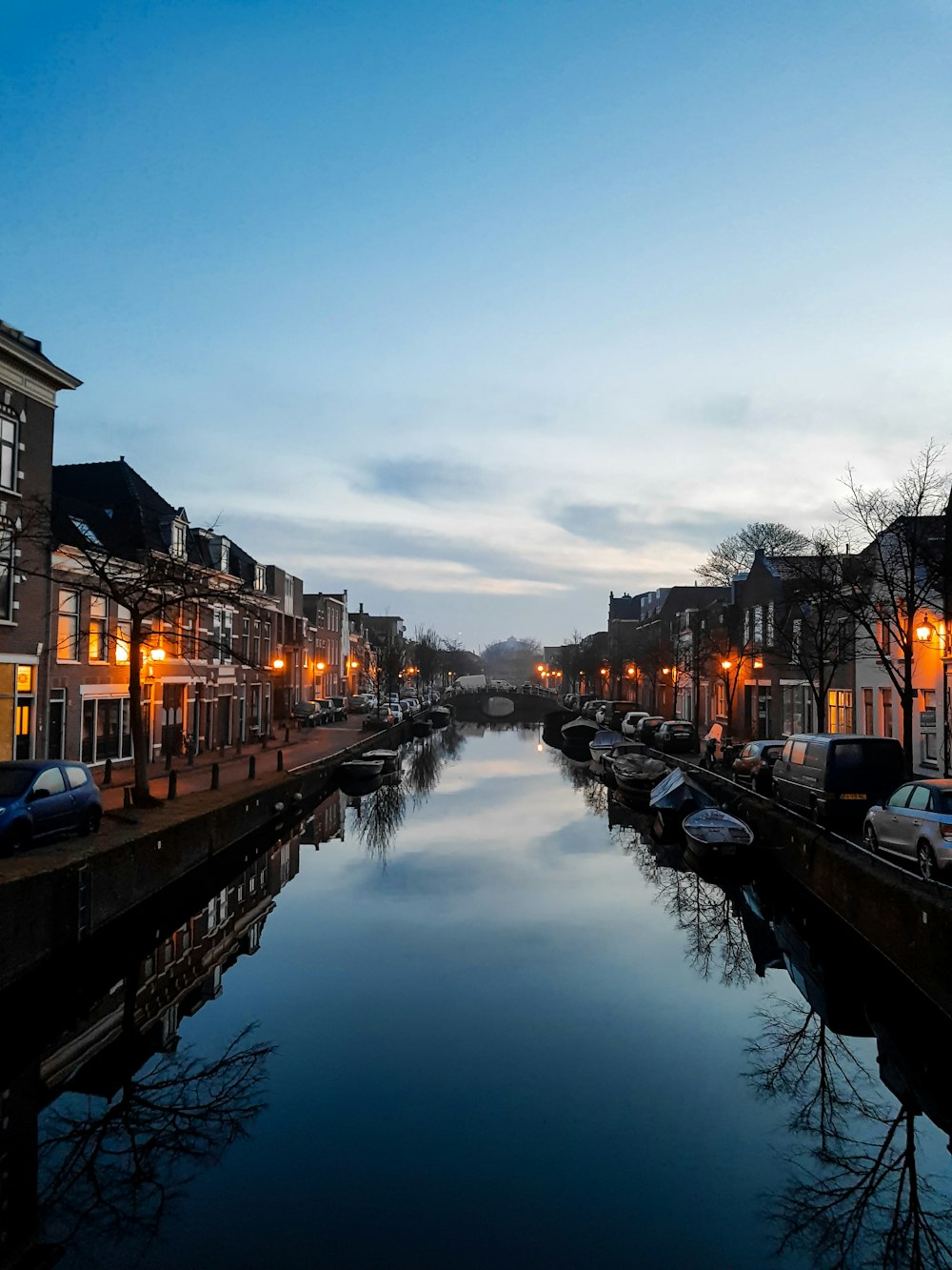 buildings near body of water