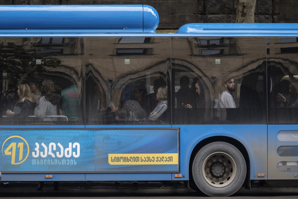 blue bus