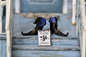 pair of black shoes by Bee Felten-Leidel