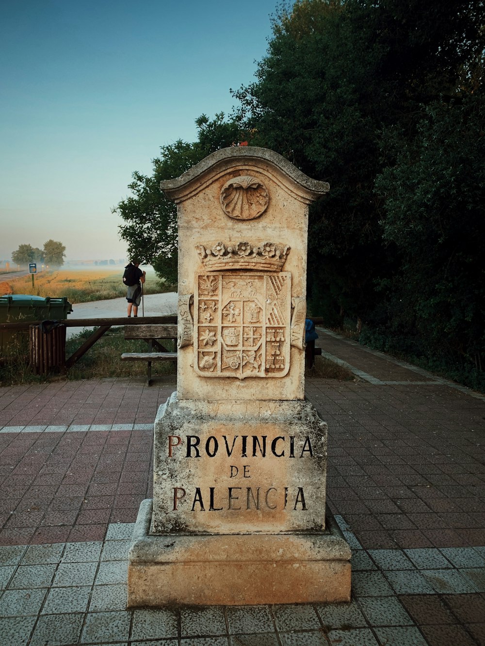 Provinia de Palencia concrete signage