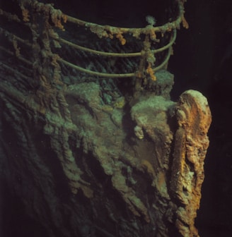 underwater photography of titanic