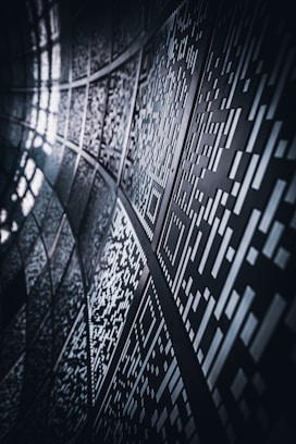 QR codes close-up photography