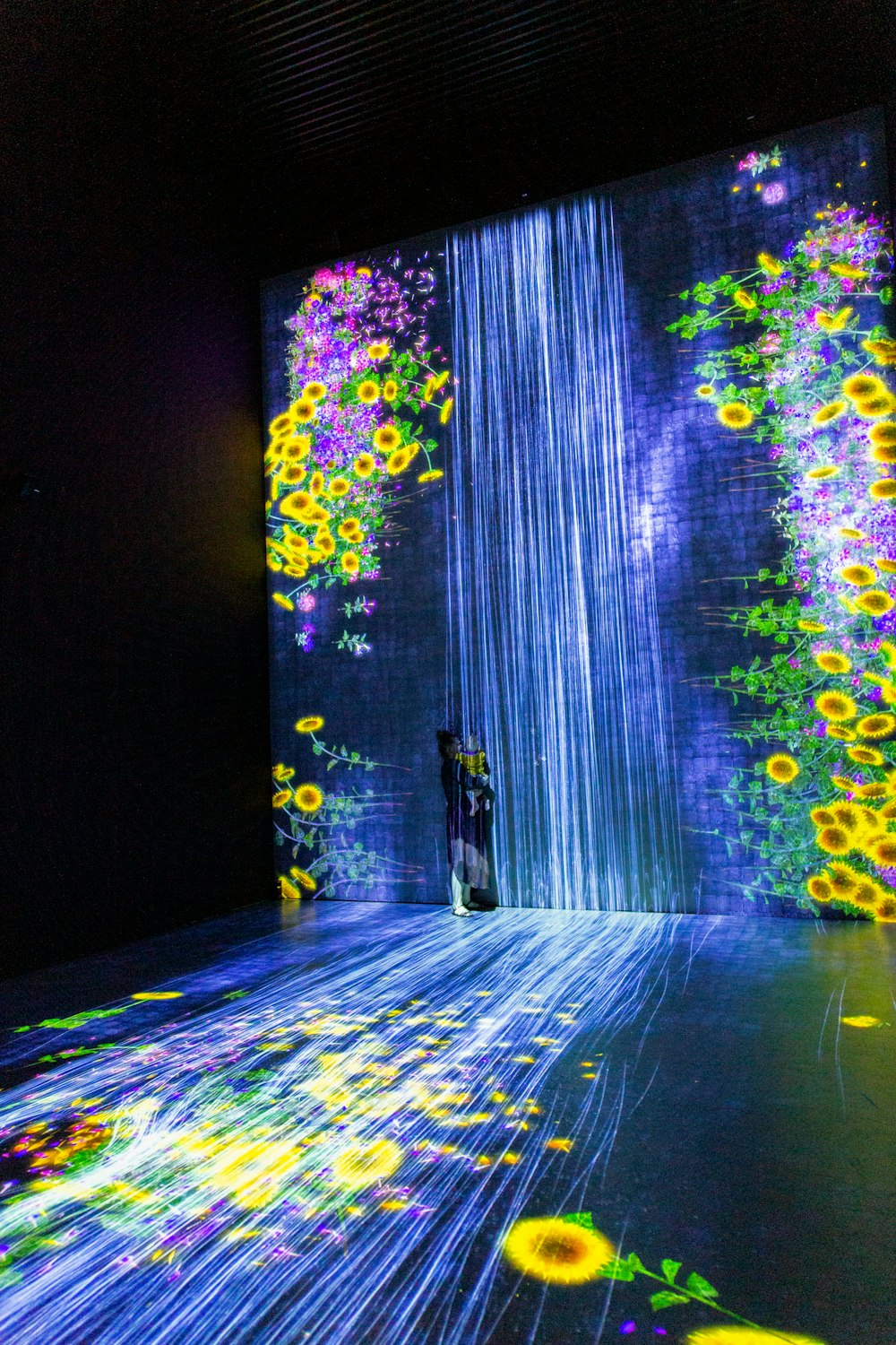 3D waterfalls and flowers