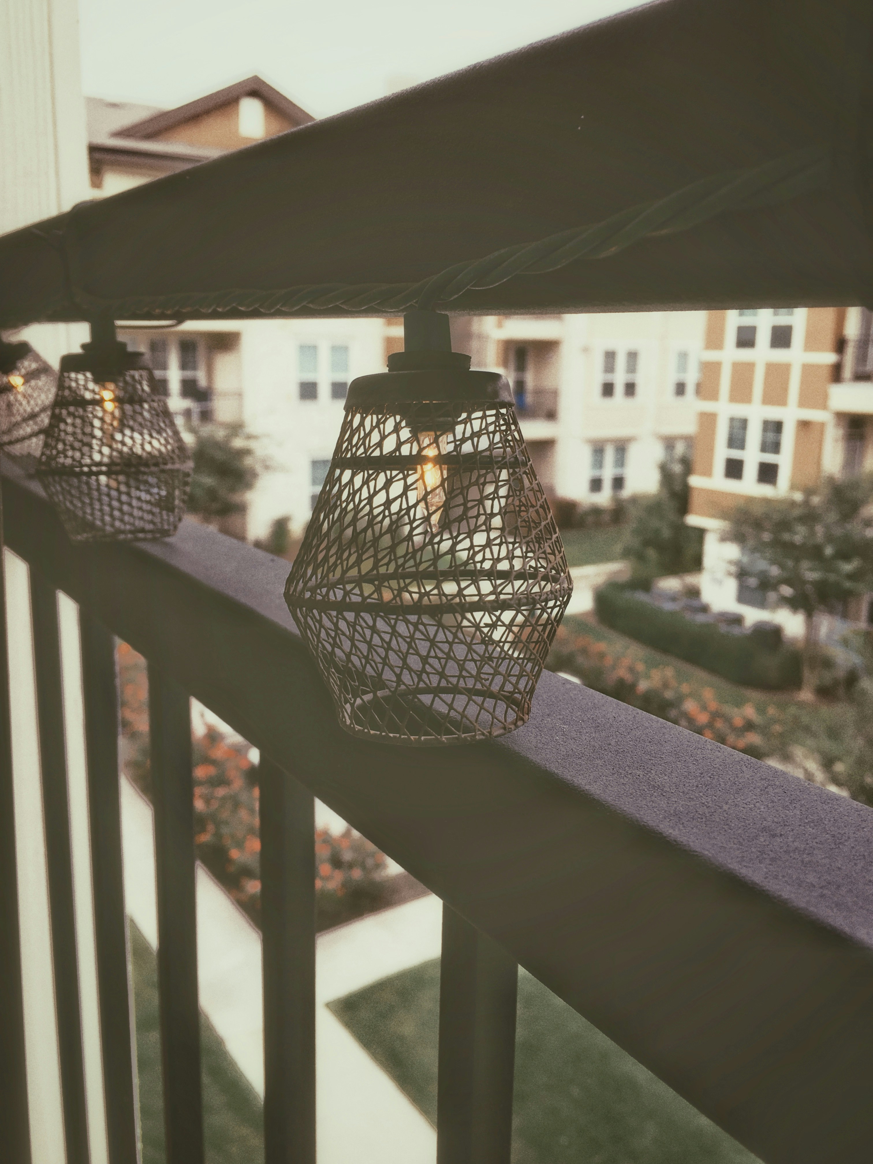 selective focus photography of lantern