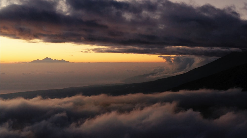 cloudy sky during sunset