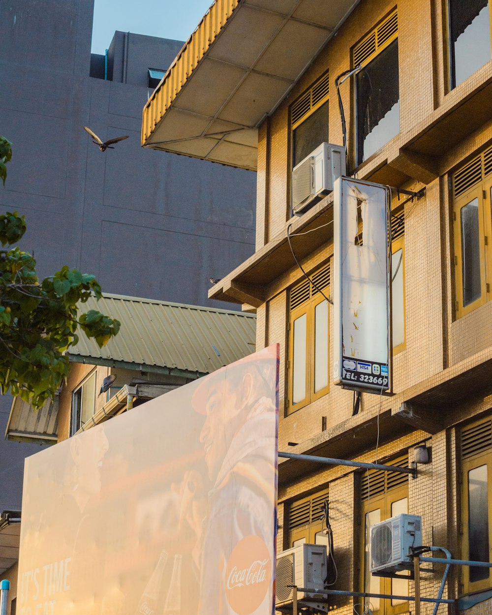 billboard sign on building