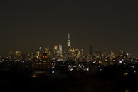 An image of a bustling city skyline at night, symbolizing connectivity and the digital age.
