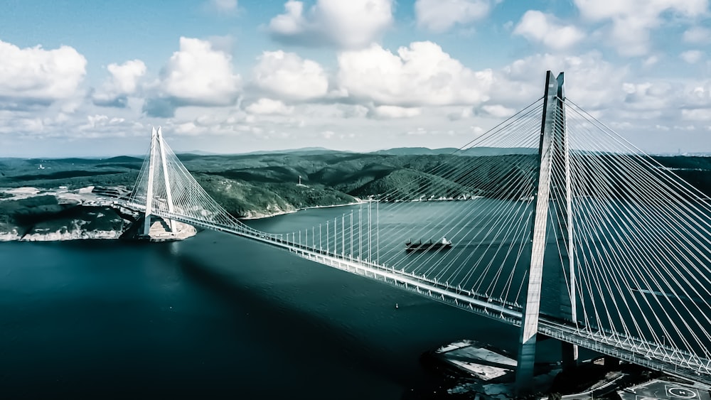 Fotografía aérea del puente