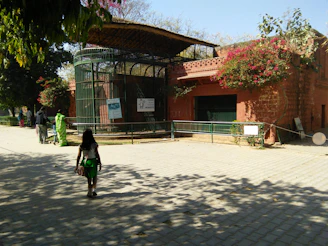 Children happily exploring a sunlit garden area of a Los Cabos resort under Andrea’s attentive care