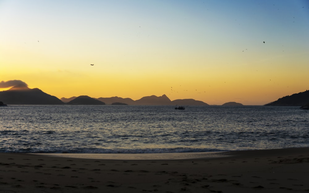 ocean during golden hour