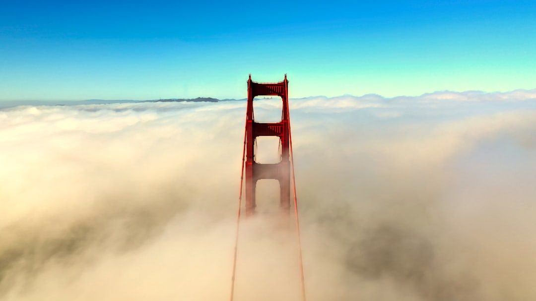 clouds forming at Golden Gate Bridge