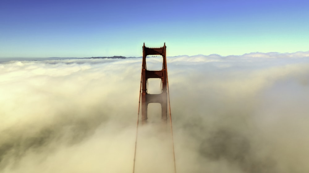 clouds forming at Golden Gate Bridge