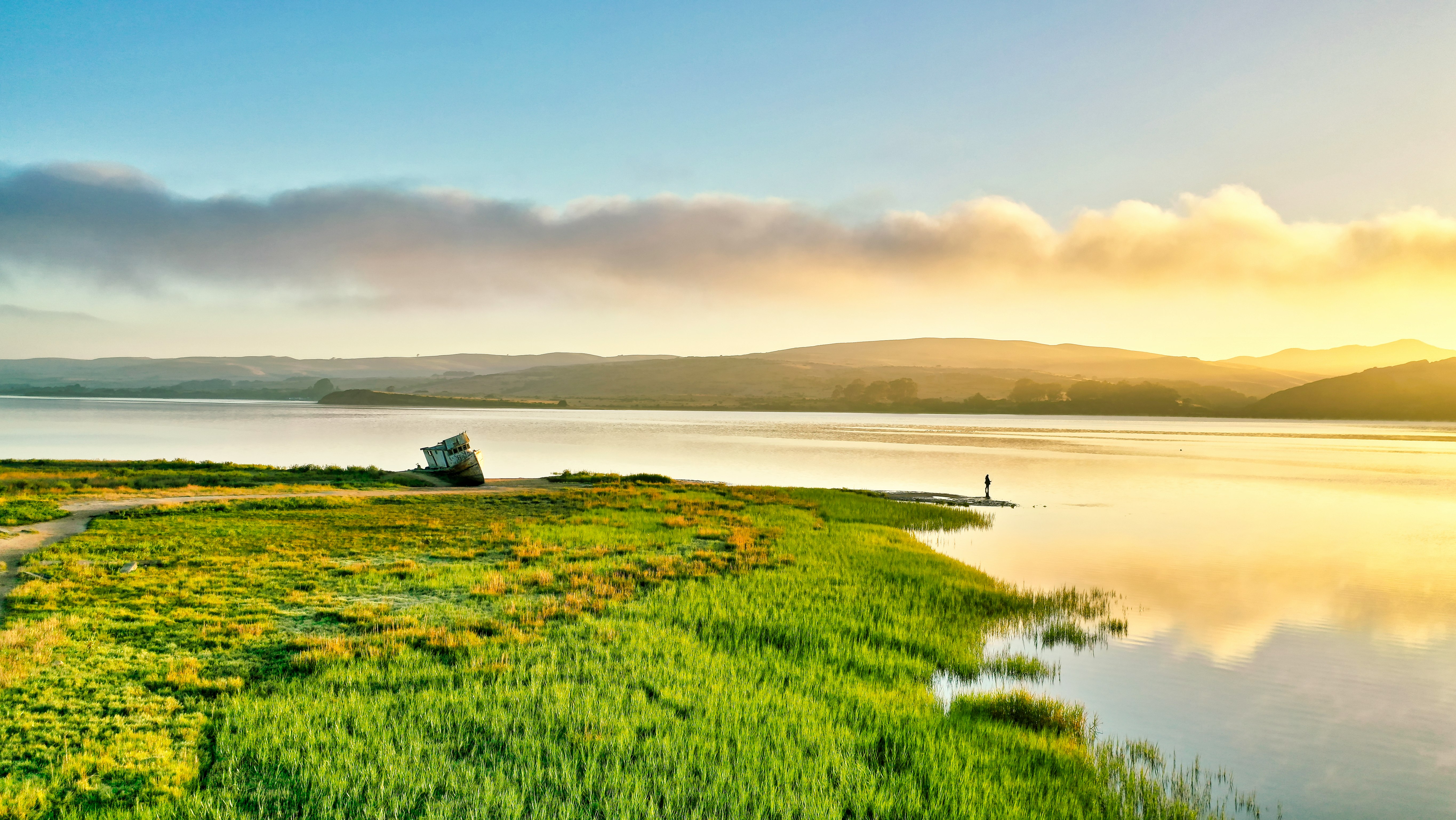 calm body of water