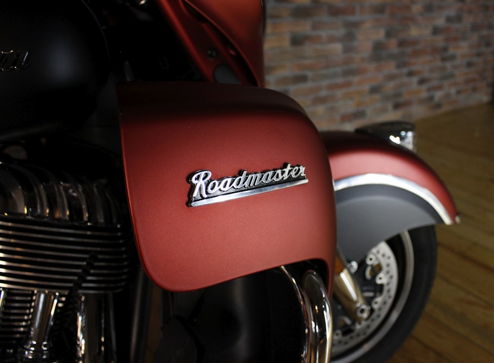 red Roadmaster motorcycle