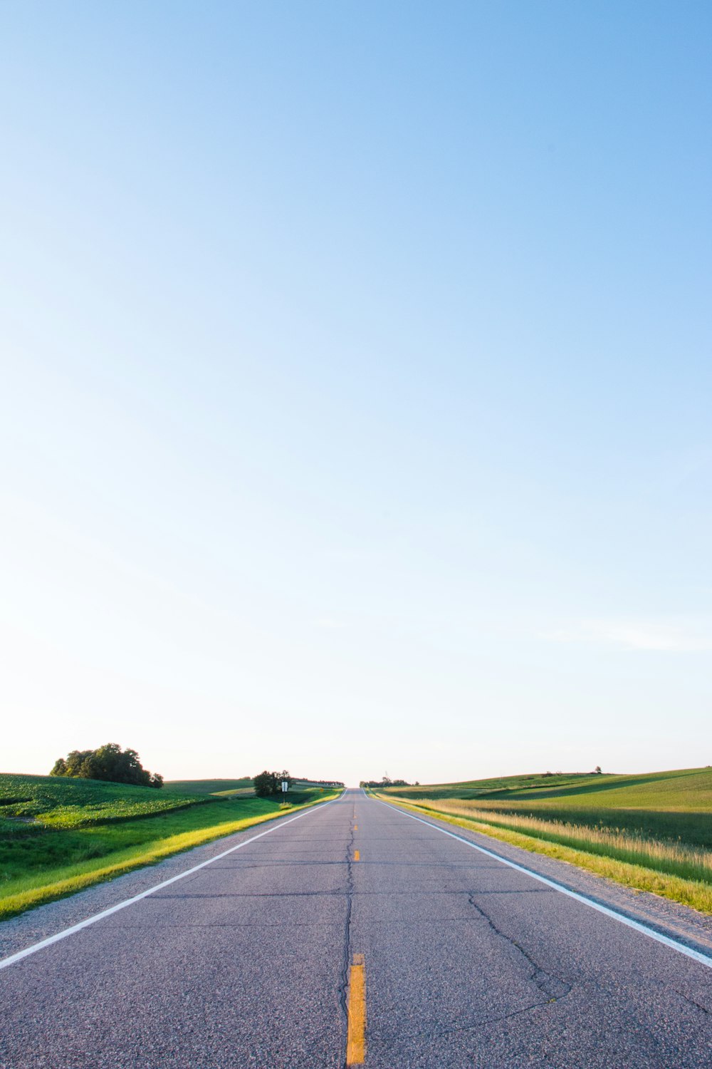 grey concrete road