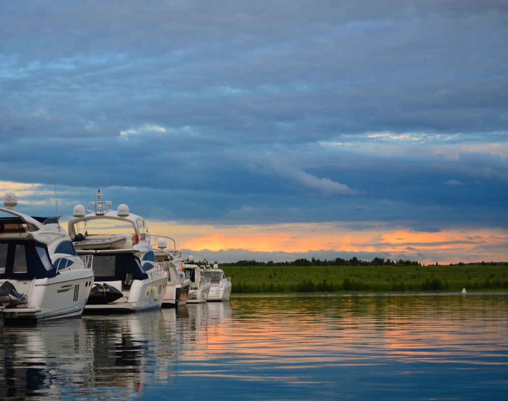 white motorboat during daytime