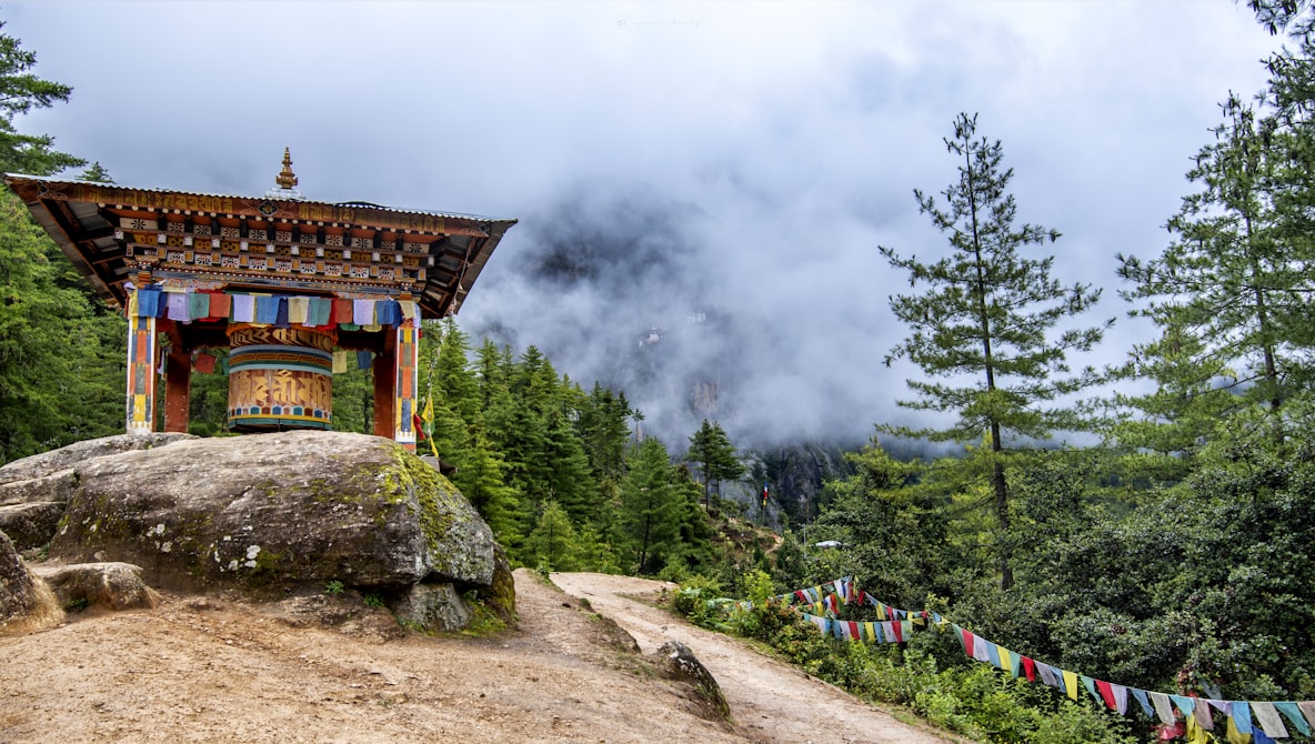 A beautiful view of Bhutan