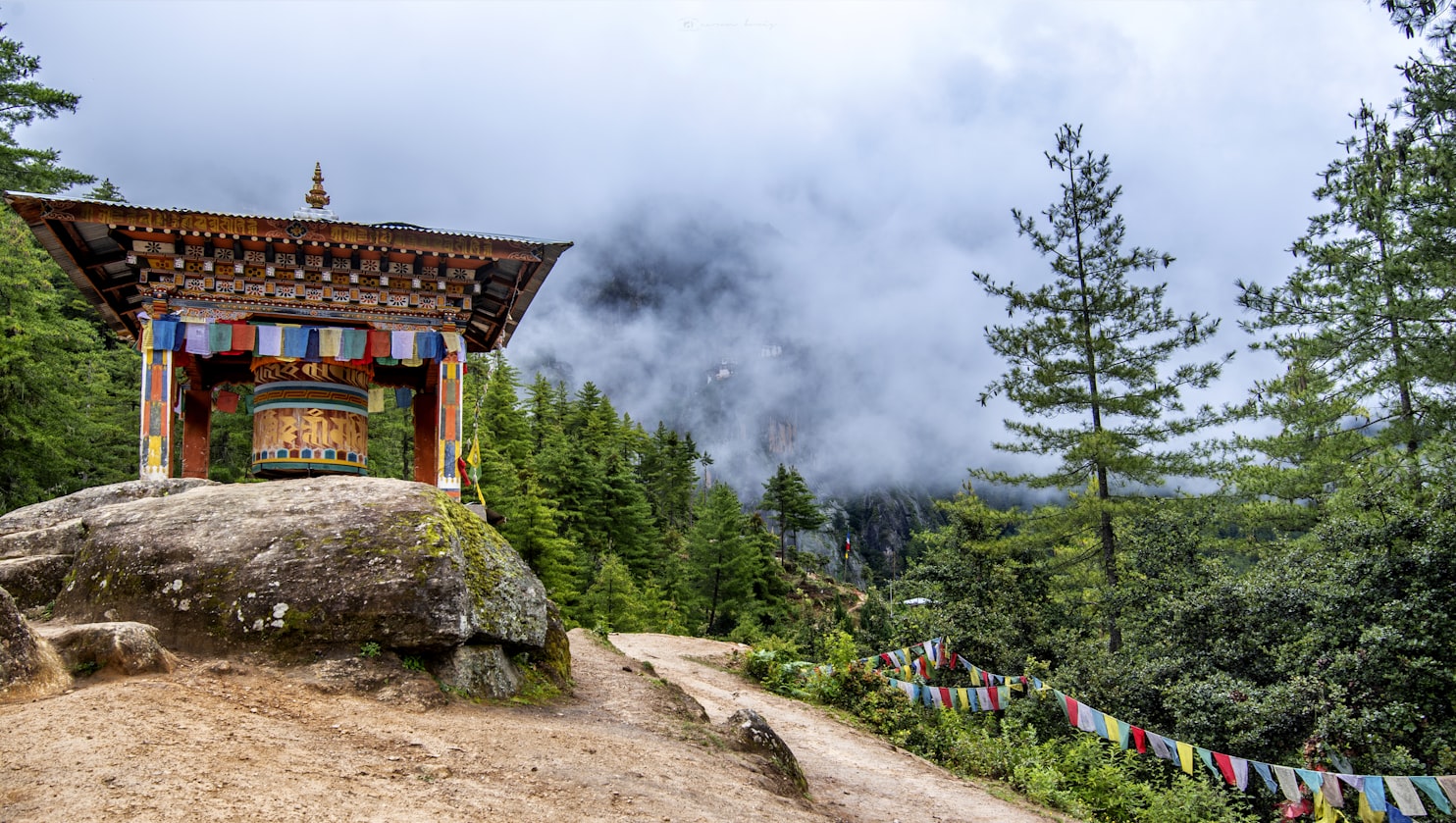 prayer wheel in Bhutan 